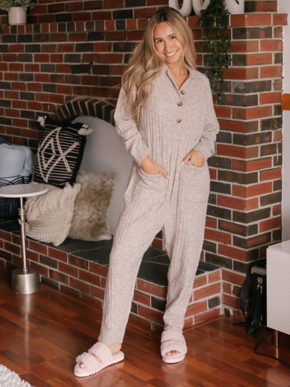 Smash & Tess Florence cable knit jumpsuit size 3XS/2XS